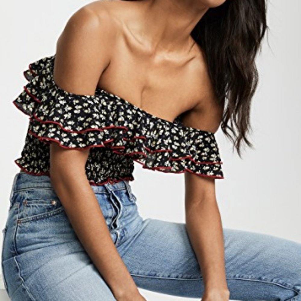 LIKELY Floral Crop Top